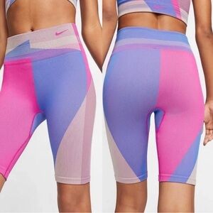 Nike dri fit colored seamless shorts M